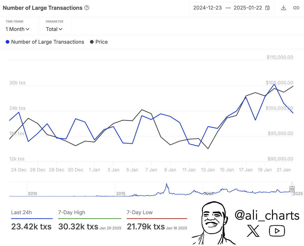 BTC transaction count
