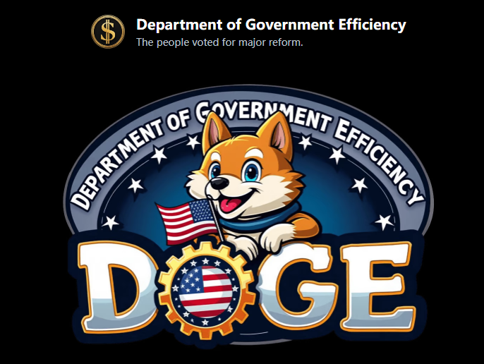 美国政府效率部更新其网站LOGO,从狗狗币的标志换成另一张狗的插图