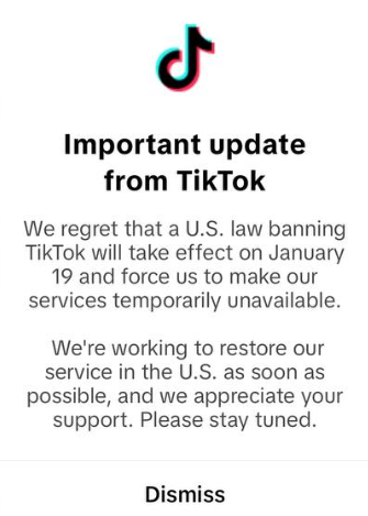 TikTok或计划周日主动关停美国业务