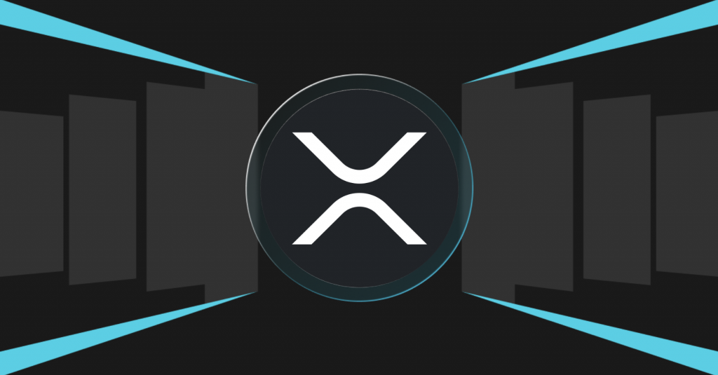 cryptocurrency xrp blue black