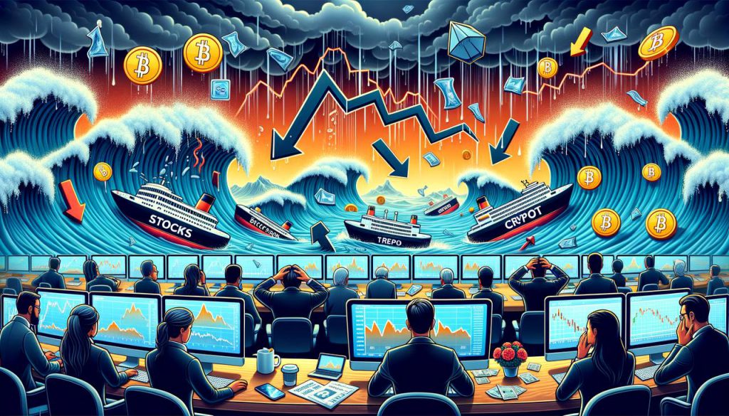 cryptocurrency Market crash scenes