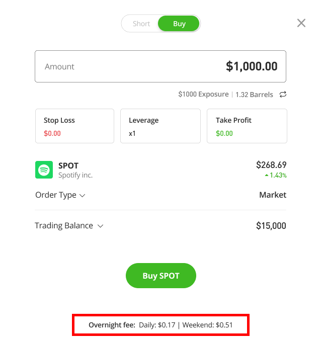 Frais Overnight CFD eToro Frais Overnight CFD eToro