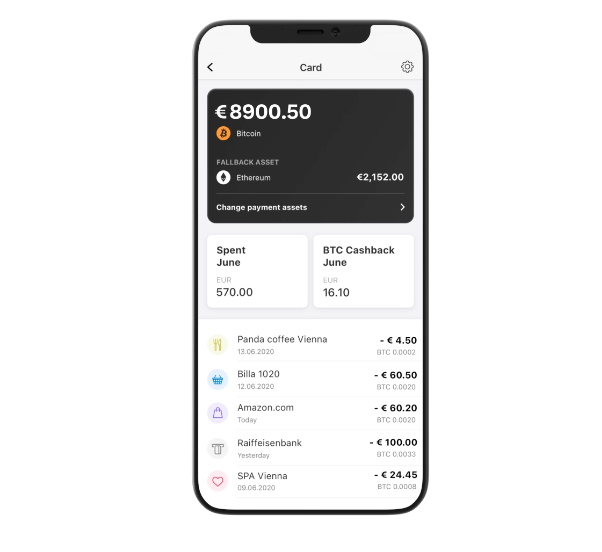 Carte Bitpanda Application Carte Bitpanda Application