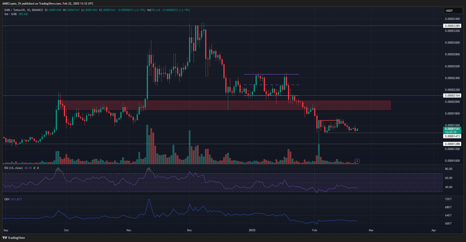 Shiba Inu 1-day TradingView
