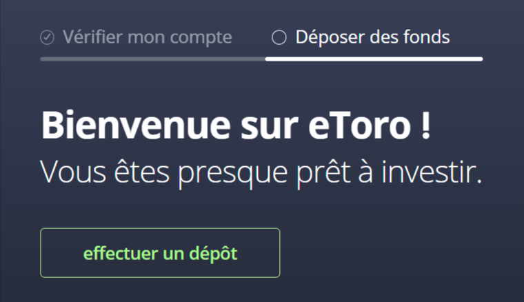 eToro Dépôt eToro Dépôt