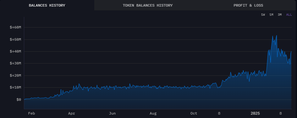 Wintermute's market maker wallet was highly active since the start of 2025, and is now rebuilding its reserves.