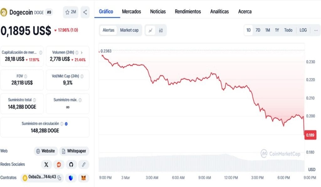 ¿Qué ha pasado con el precio de Dogecoin hoy?, analista revela niveles clave