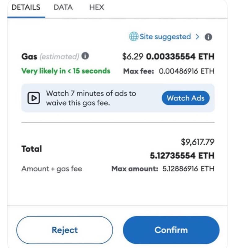 Ethereum Gas Fees