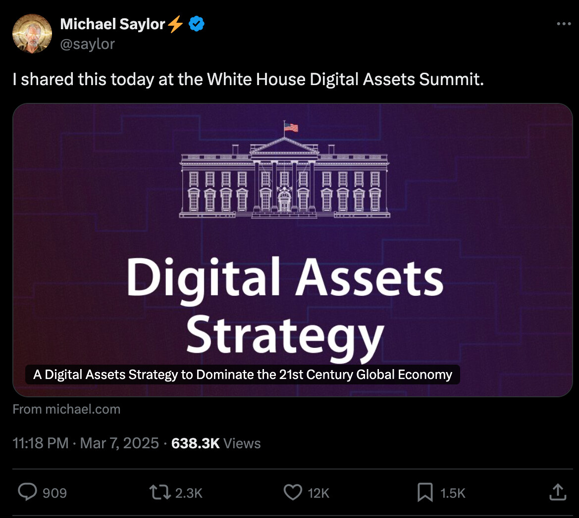 Saylor von Strategy sagt Trump, dass die US- Bitcoin Reserve 60 bis 100 Billionen US-Dollar in Wohlstand generieren wird