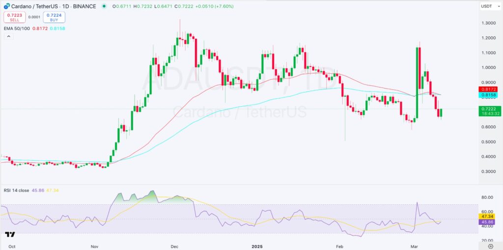 1-day ADA/USDT Chart | Source: TradingView