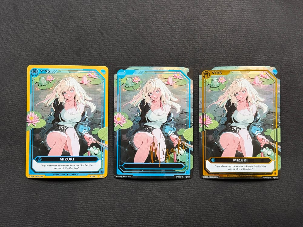 Azuki TCG 실물 카드 예시, Azuki