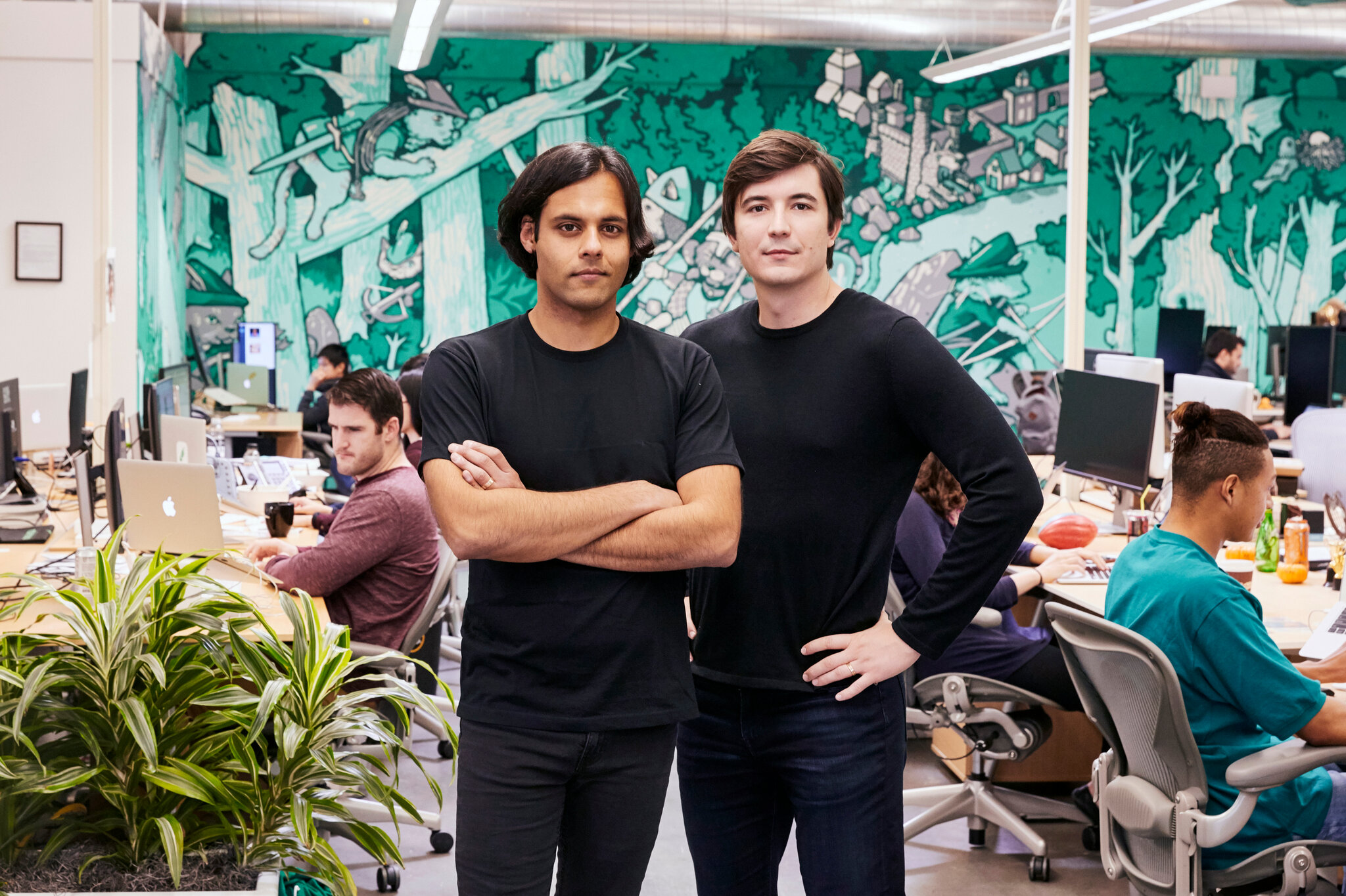 Baiju Bhatt and Vlad Tenev, the founders of Robinhood