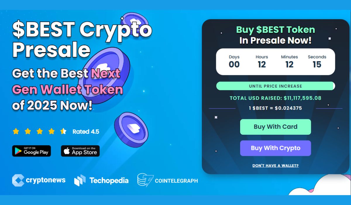 Best Wallet Token Presale Raises Over $11 Million