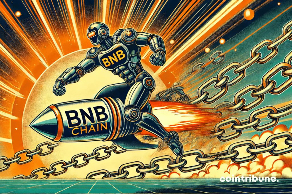 Humanoid robot representing Pascal, Binance’s hard fork
