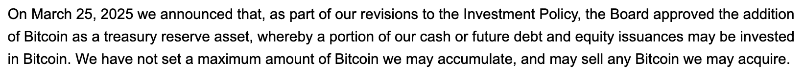 Bitcoin Reserve