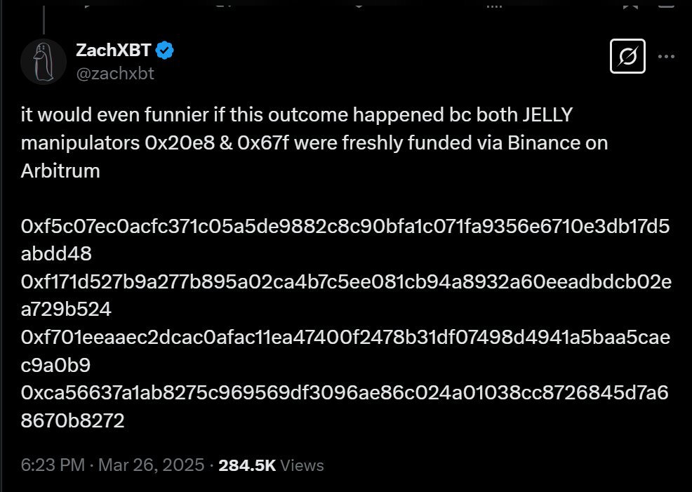 Binance and OKX list JELLY futures amid Hyperliquid’s delisting and market manipulation fallout - 2