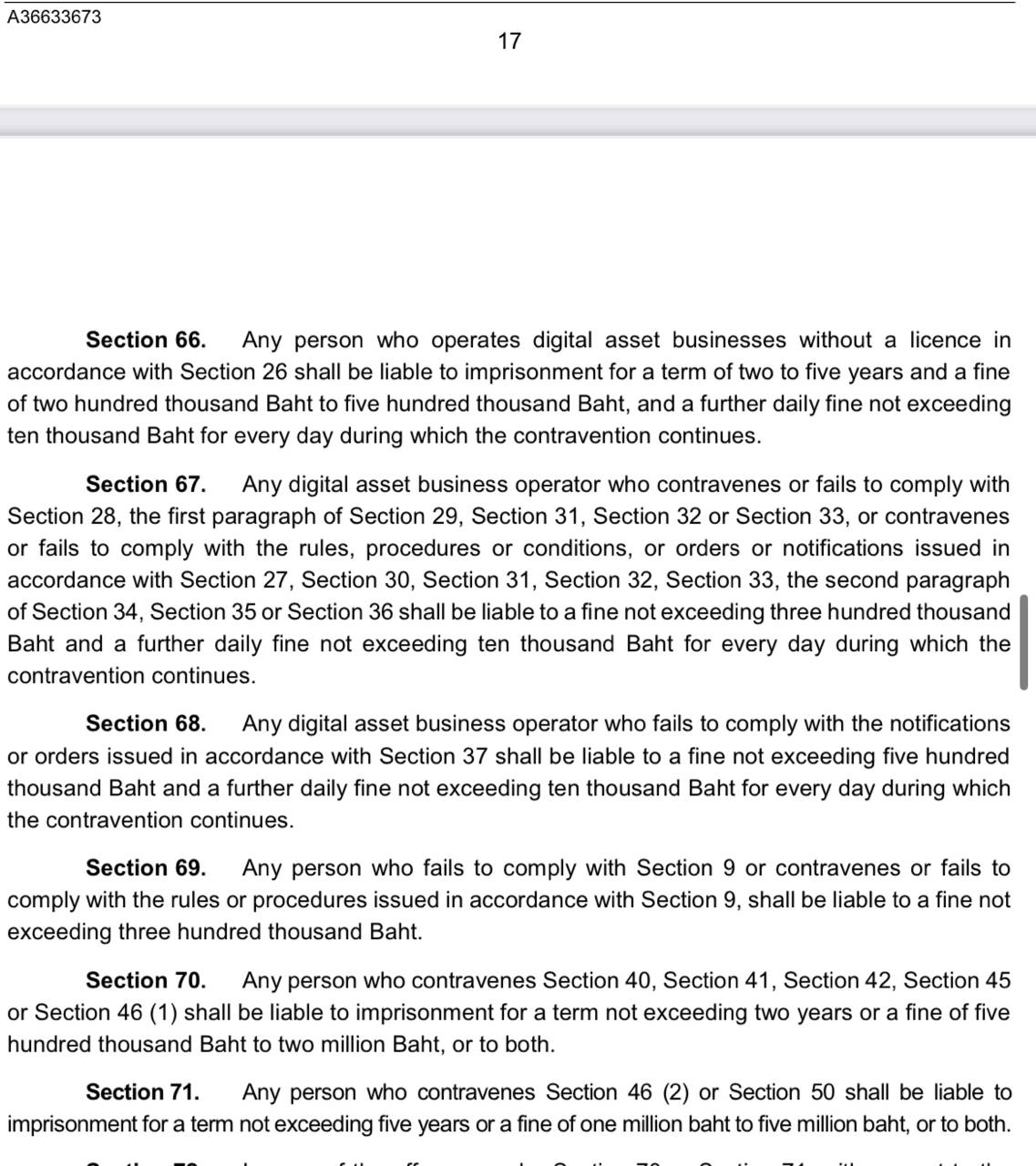 Thailand’s Decree on Digital Assets Business