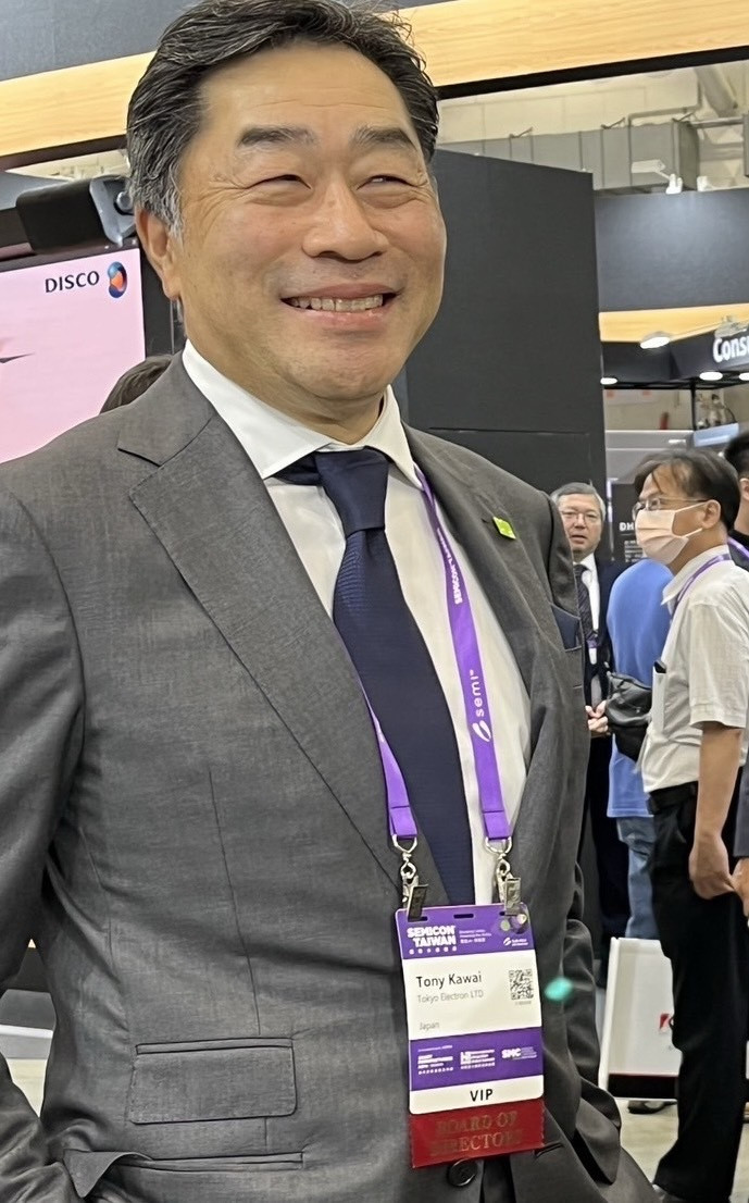 東京威力科創（TEL）社長兼執行長河合利樹，昨晚密會台積電董事長魏哲家「賠罪」？（記者洪友芳攝）