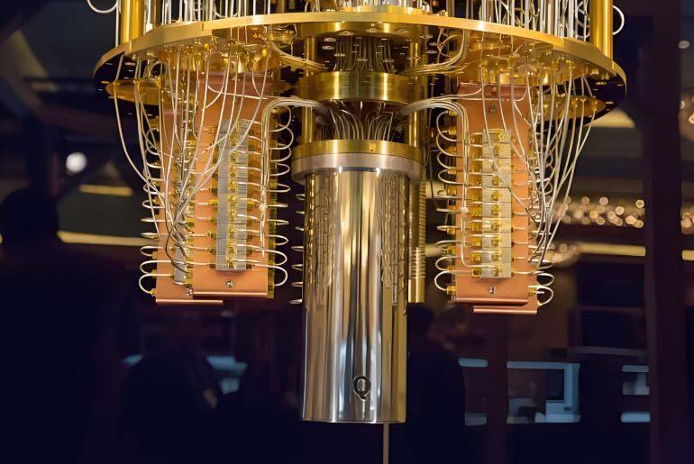 2017年11月，IBM宣布研發出50量子位元的原型機，並在隔年於CES展上，正式對外展示。（截取中國社交媒體平台）