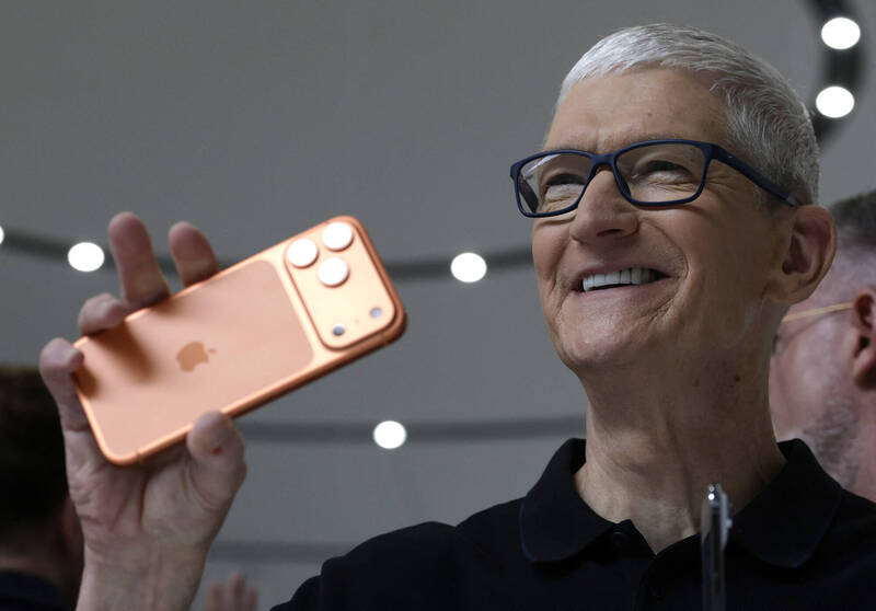 蘋果執行長庫克（Tim Cook）。（法新社）